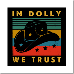 In Dolly We Trust Retro Country Music Posters and Art